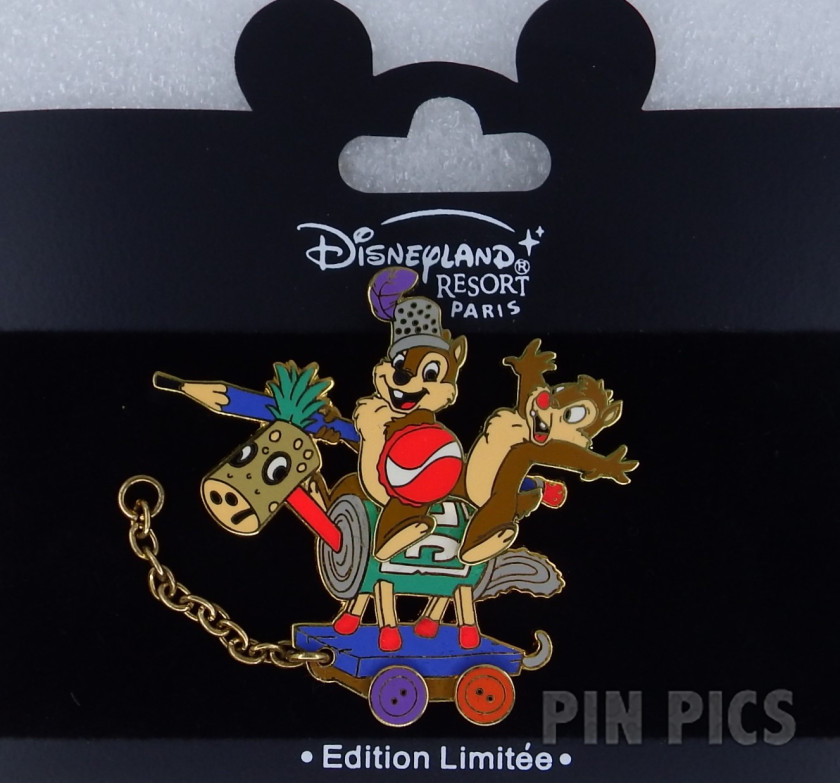 DLP - Chip and Dale - Train Series  pin collectible - Main Image 3