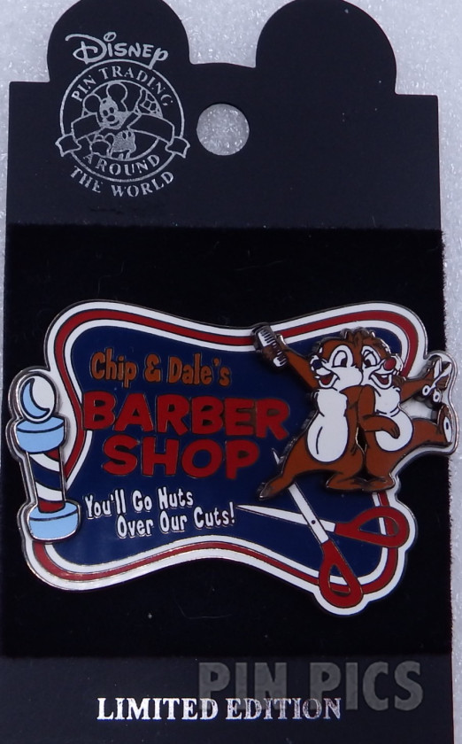 DLR - Chip and Dale - Barber Shop  pin collectible - Main Image 3