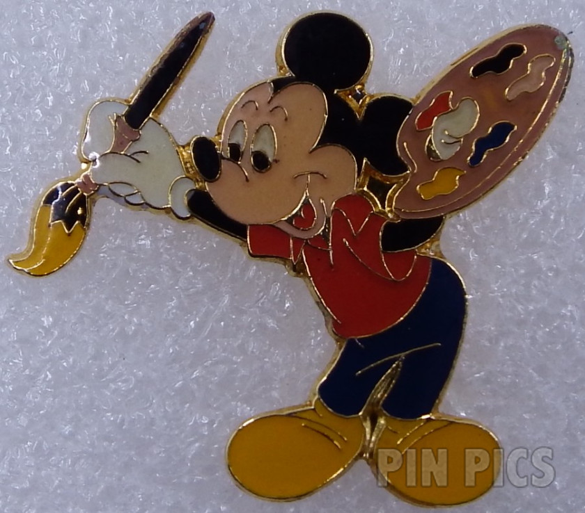 Initial S - Mickey Face Gold Letters & Numbers with Crystal Series