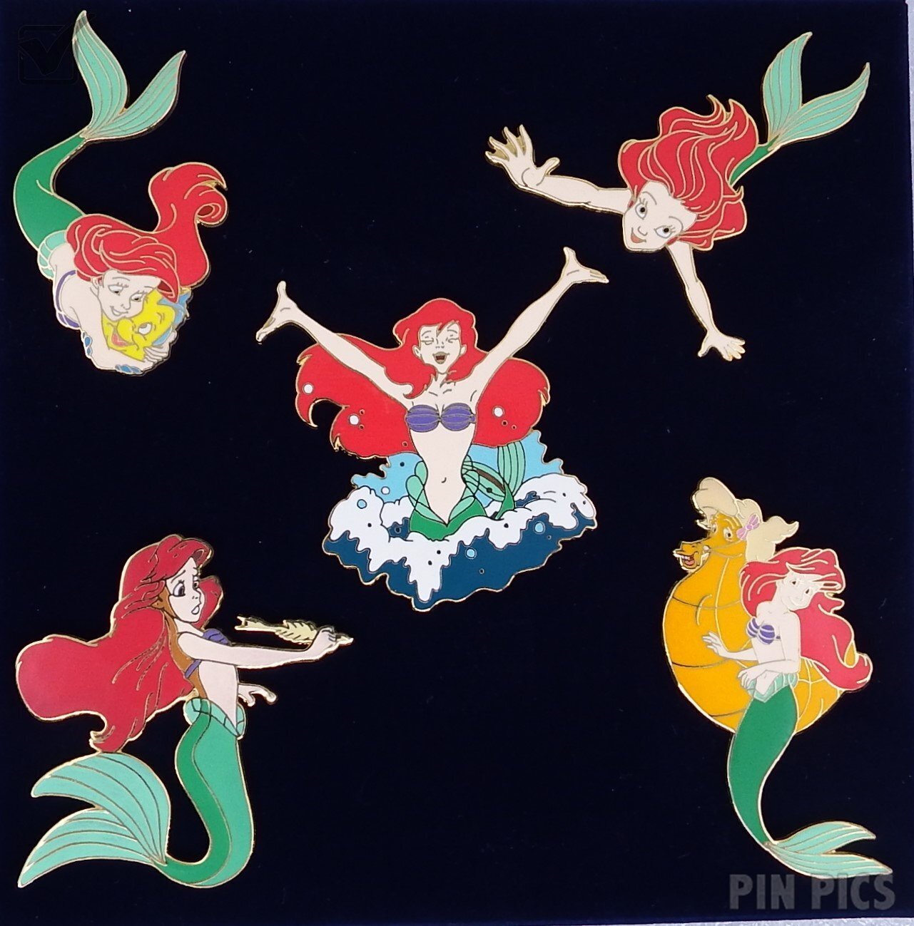 Little Mermaid Wooden Boxed Pin Set  pin collectible - Main Image 2