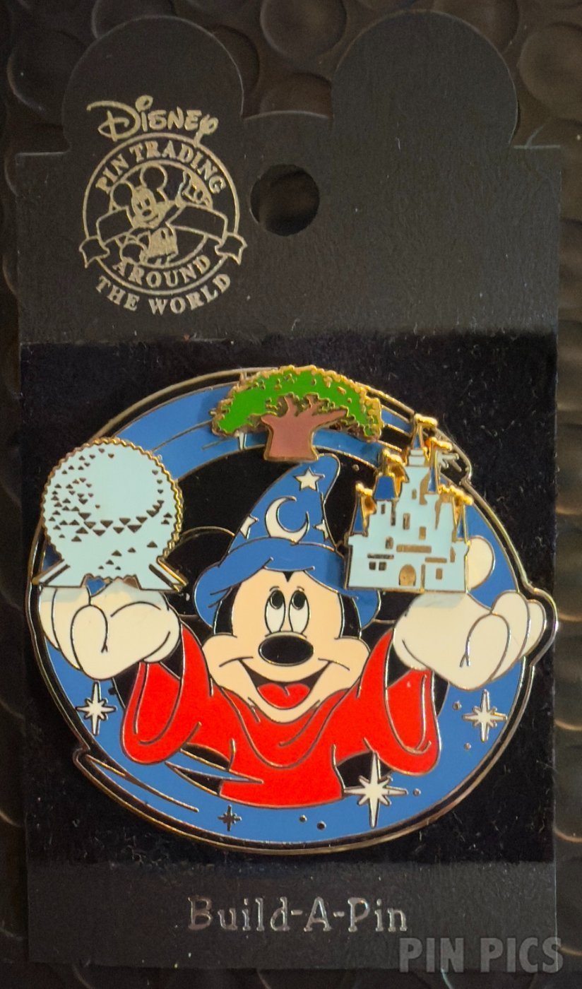 Sorcerer Mickey - Build-A-Pin Base  pin collectible - Main Image 2