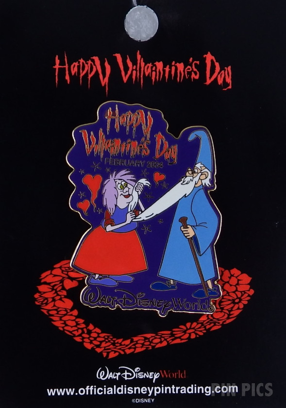 WDW - Merlin and Mim - Happy Villaintine’s Day 2004  pin collectible - Main Image 3