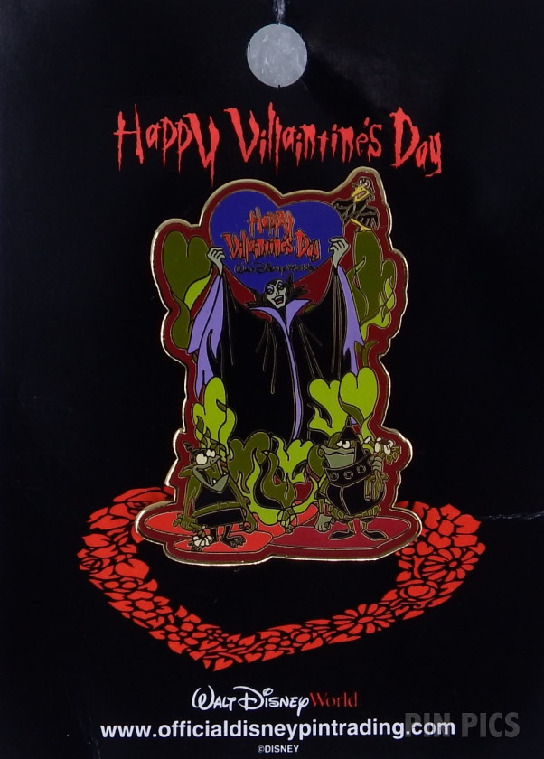 WDW - Maleficent - Happy Villaintine’s Day 2004  pin collectible - Main Image 3