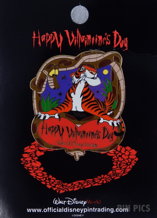 WDW - Shere Khan and Kaa - Happy Villaintine’s Day 2004  pin collectible - Main Image 3