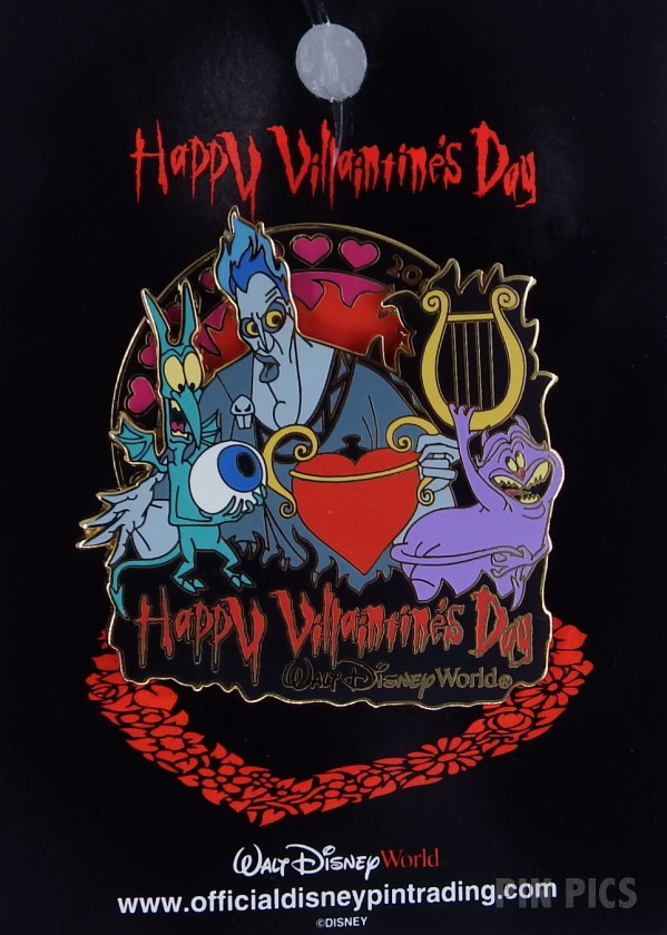 WDW - Hades, Pain and Panic - Happy Villaintine’s Day 2004  pin collectible - Main Image 3