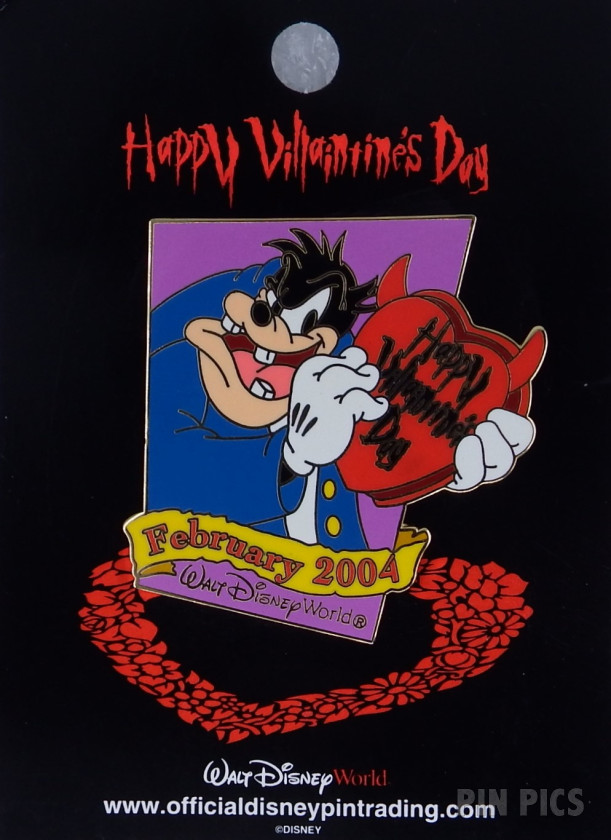 WDW - Pete - Happy Villaintine’s Day 2004  pin collectible - Main Image 3
