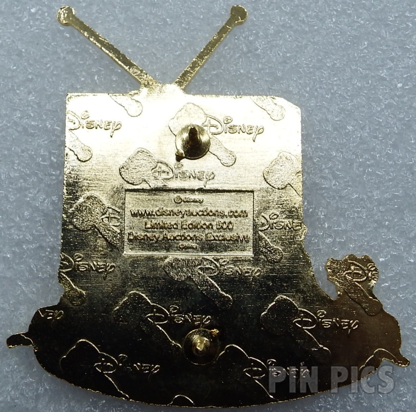 DA - Dalmatian Puppies - Thunderbolt - Watching TV  pin collectible - Main Image 2