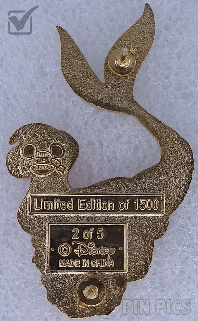 Ariel Hugging Flounder - Little Mermaid Wooden Boxed Set  pin collectible - Main Image 2