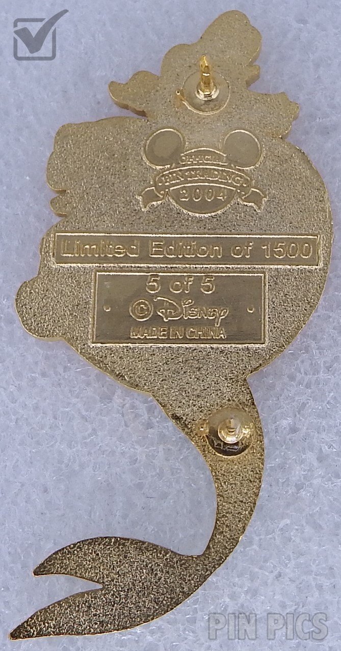 Ariel and Seahorse - Little Mermaid Wooden Boxed Set  pin collectible - Main Image 2