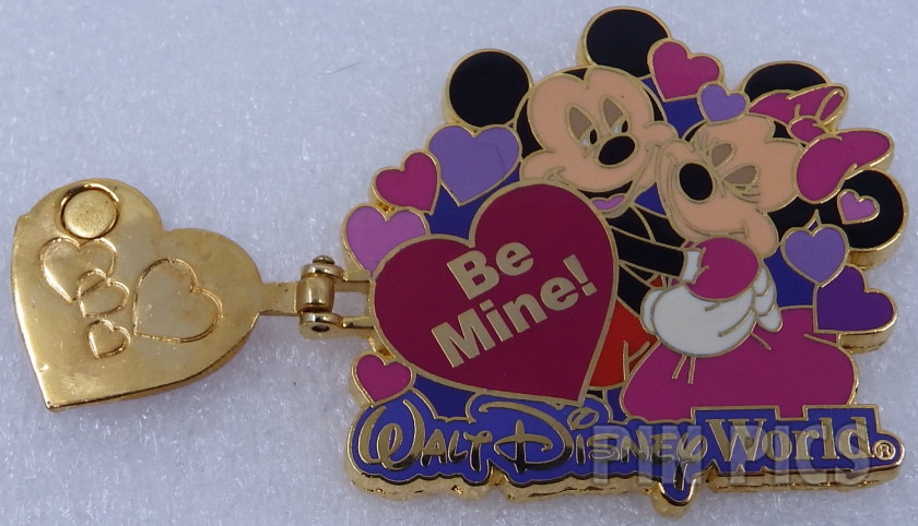 WDW - Mickey and Minnie - Be Mine - Happy Valentines Day 2004  pin collectible - Main Image 2