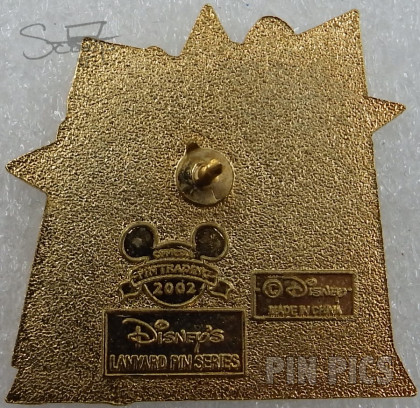 WDW - Donald - Kooky Backgrounds Set - Cast Lanyard Series 1 2002 - 2003 - Blue Eyes  pin collectible - Main Image 2