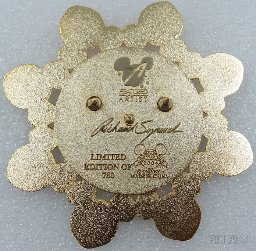 WDW - Circle of Mickey Faces - Featured Artist 3 - Jumbo Spinner  pin collectible - Main Image 2