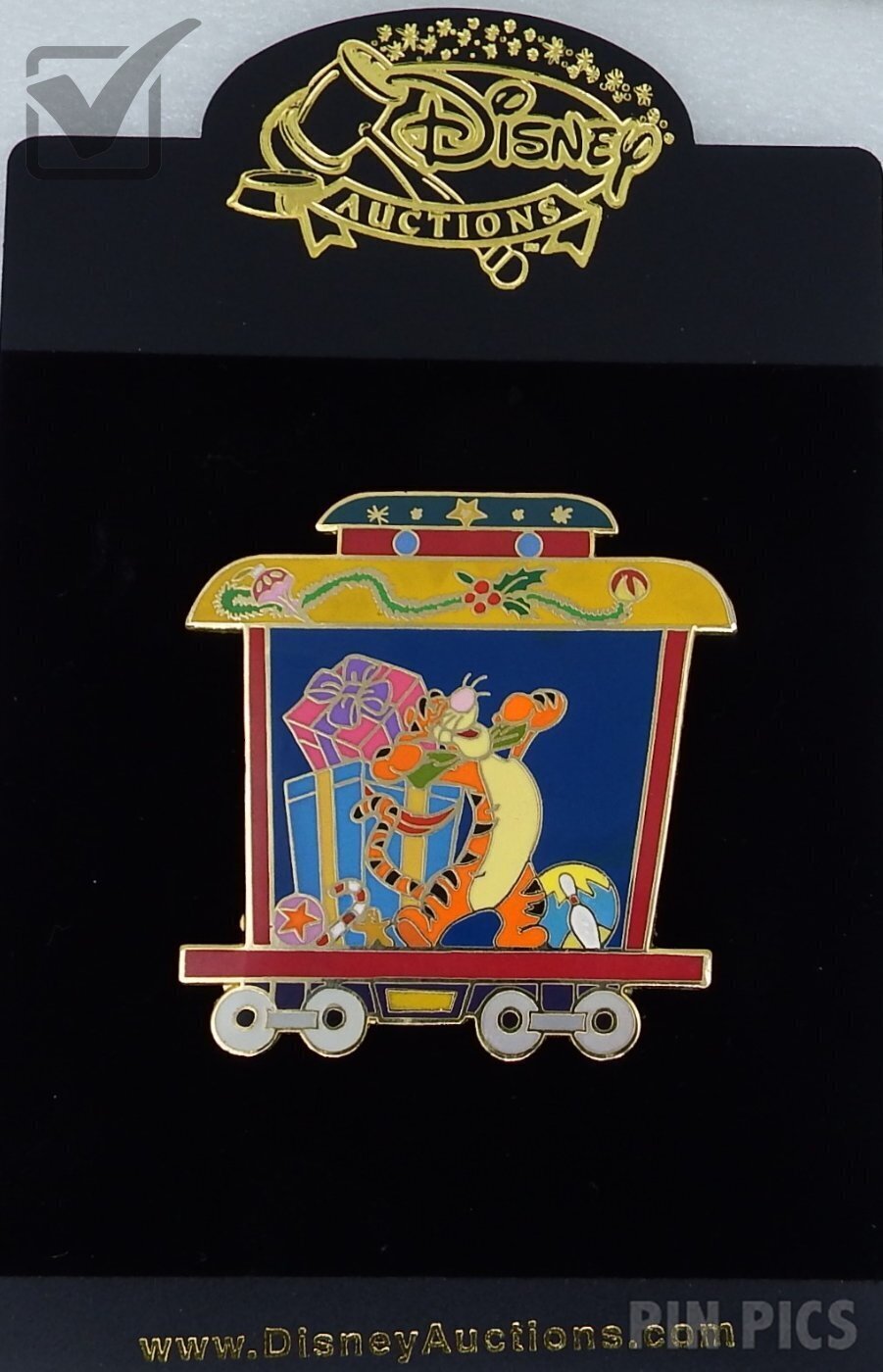 DA - Tigger - Pooh and Gang Happy Holidays Train - Winnie the Pooh  pin collectible - Main Image 3