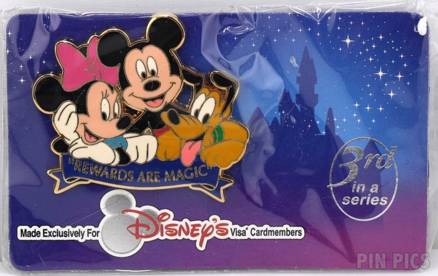 Patriotic Minnie, Mickey, Pluto - Rewards are Magic Series - Disney Visa Exclusive  pin collectible - Main Image 2