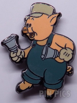 Pink Crystal Mickey Head Outline Brooch