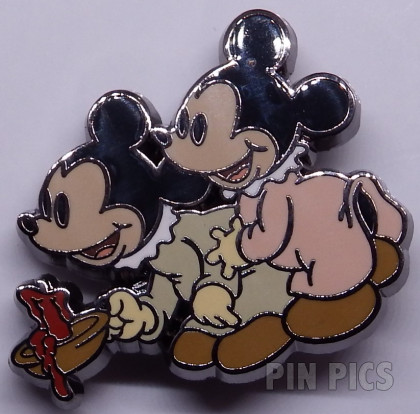 WDW - Mickey and Duffy - Welcome Disney Bear To Once Upon a Toy - March 2004