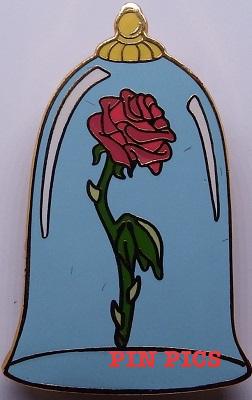 Little Mermaid Flounder with Flower 24kt Pin