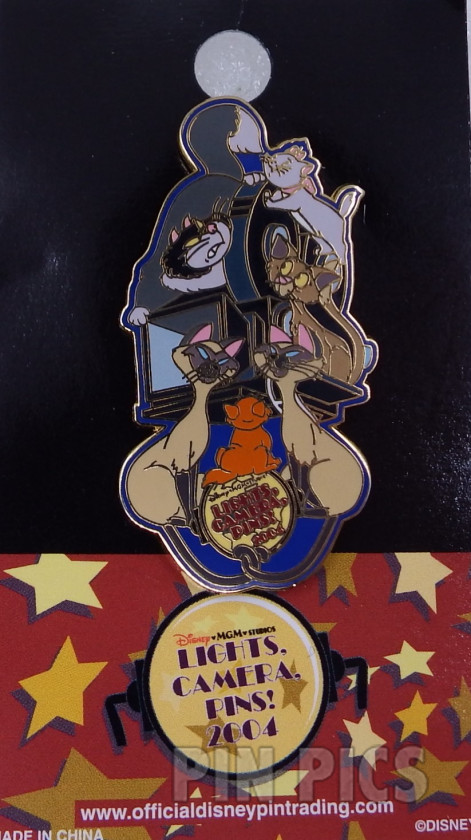 WDW - Disney Cats on Camera - Lights, Camera, Pins! #9  pin collectible - Main Image 3