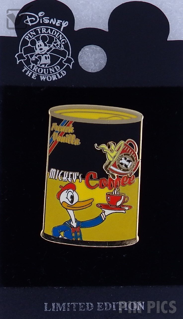 DLR - Donald Duck - French Vanilla - Mickey’s Coffee Can Series  pin collectible - Main Image 3