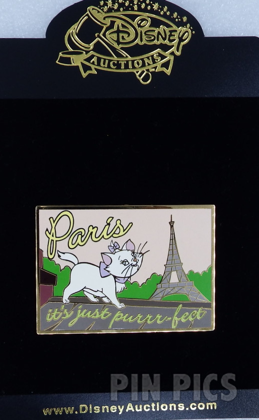 DA - Marie in Paris - Postcard Series #4 - Aristocats  pin collectible - Main Image 3