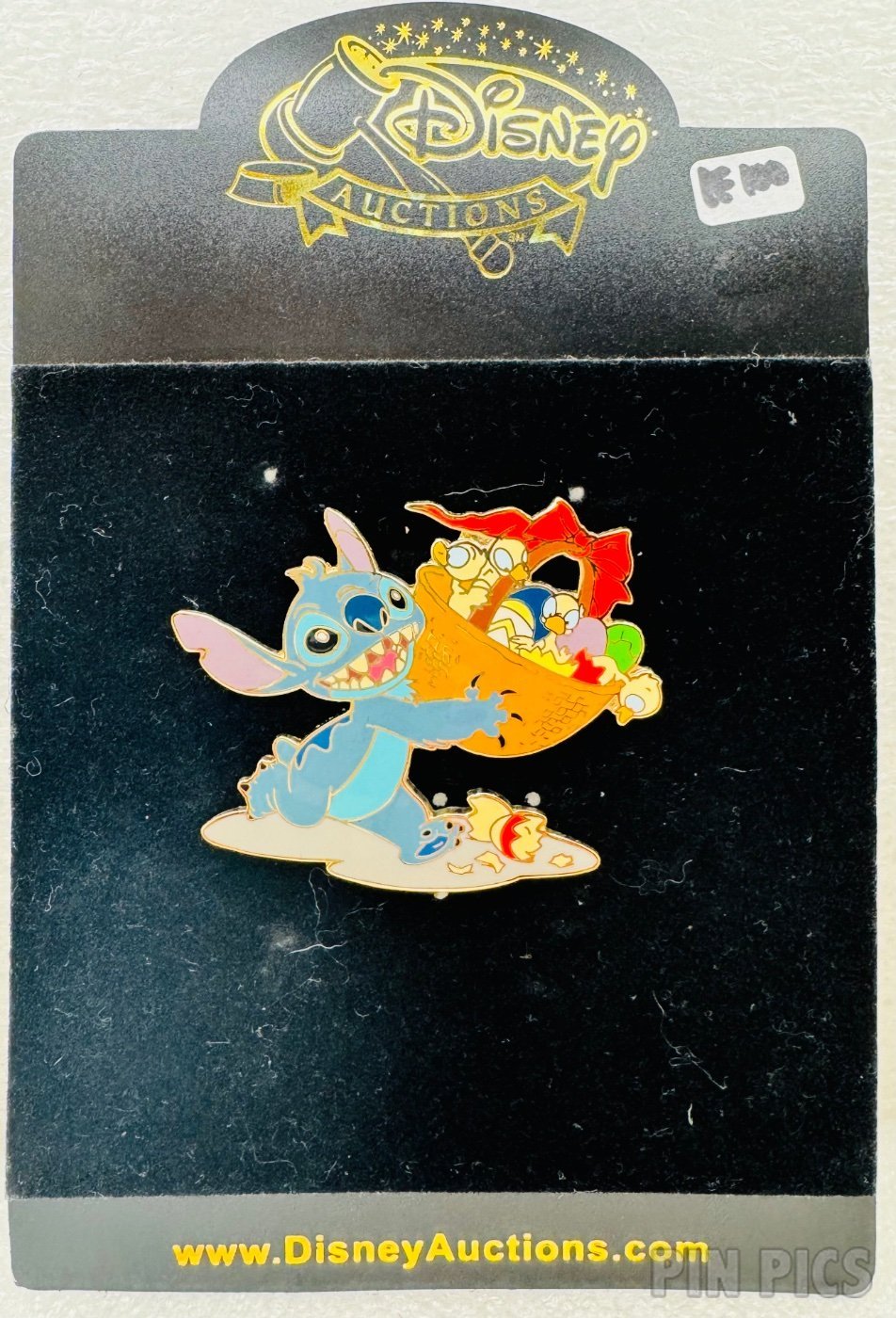 DA - Stitch and Ducklings - Easter Basket  pin collectible - Main Image 3