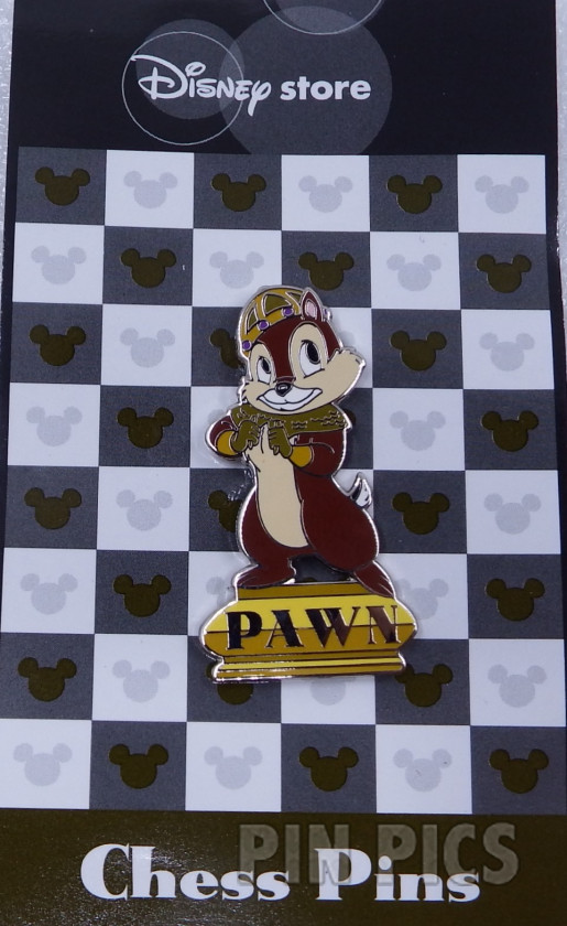 Japan - Chip #1 - Gold Pawn - Chess - JDS  pin collectible - Main Image 3
