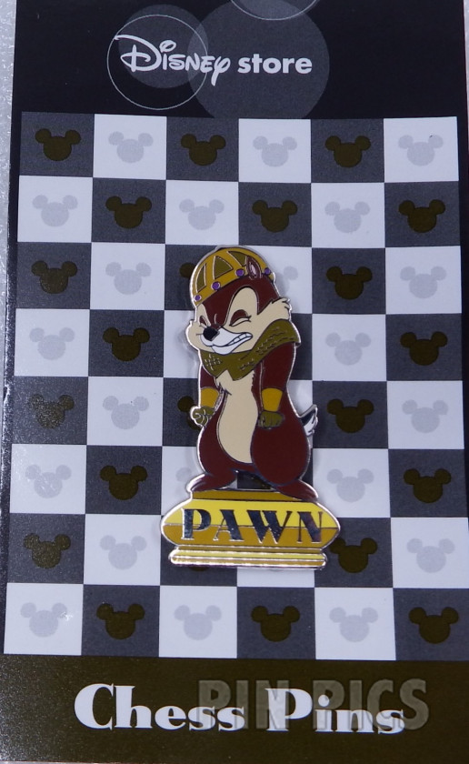 Japan - Chip #2 - Gold Pawn - Chess - JDS  pin collectible - Main Image 3