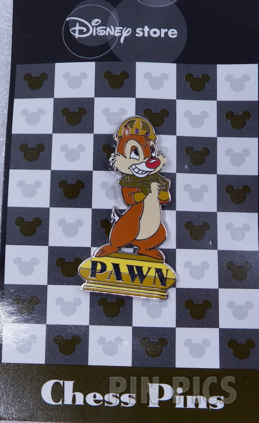 Japan - Dale #3 - Gold Pawn - Chess - JDS  pin collectible - Main Image 3