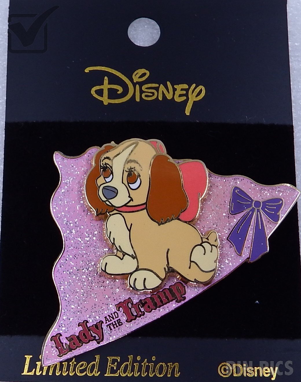 Japan - Baby Lady - Lady and the Tramp - Sweet Friends Heart - Puzzle  pin collectible - Main Image 3
