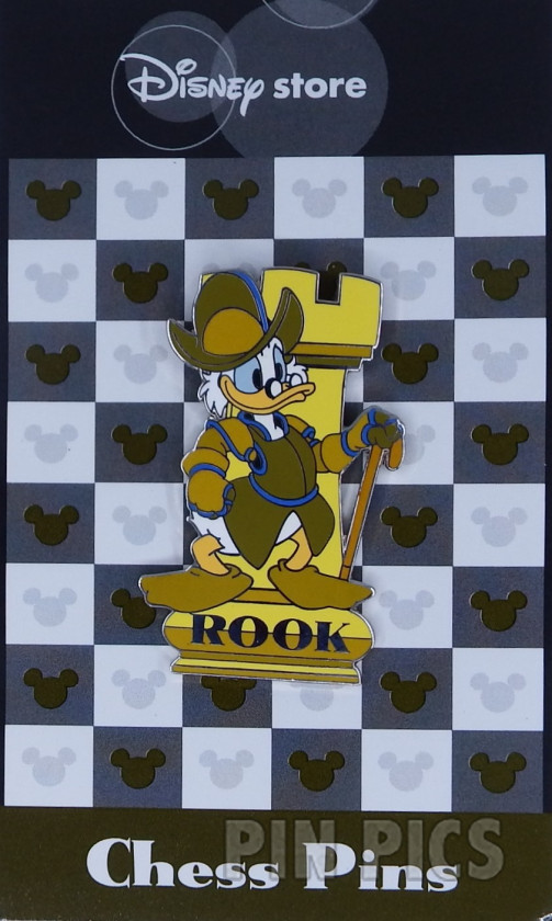Japan - Scrooge McDuck - Gold Rook - Chess - JDS  pin collectible - Main Image 3