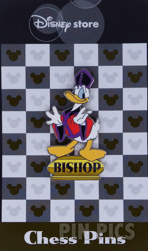 Japan - Donald Duck - Gold Bishop - Chess - JDS  pin collectible - Main Image 3
