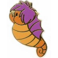 Lavender Crystal Mickey Head Outline Brooch