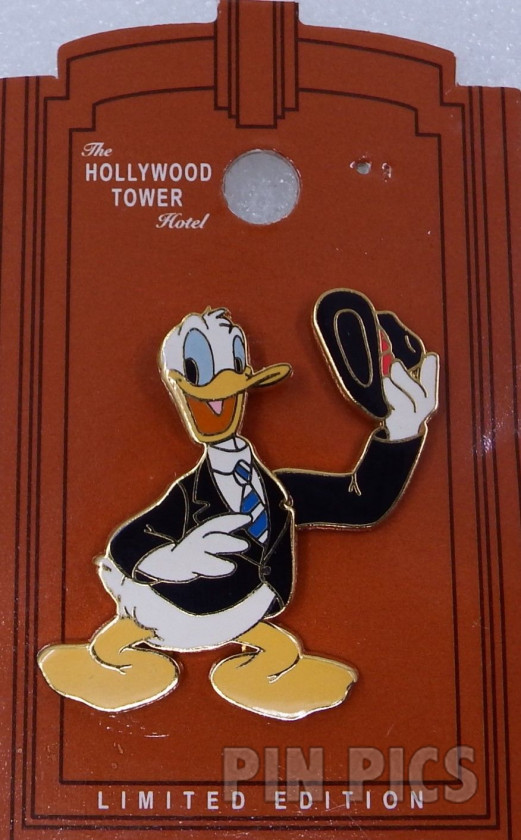 DLR - Donald Duck - Twilight Zone Tower of Terror Event - Suit and Hat - Slider  pin collectible - Main Image 3
