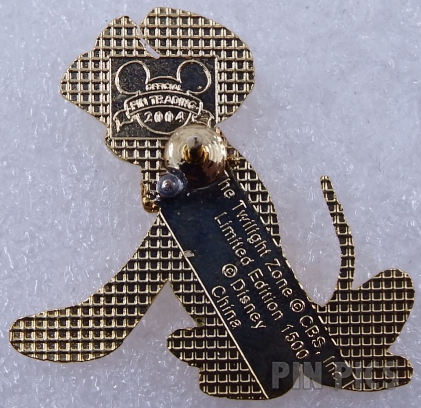 DLR - Pluto - Newspaper Dog - Twilight Zone Tower of Terror Event  pin collectible - Main Image 2