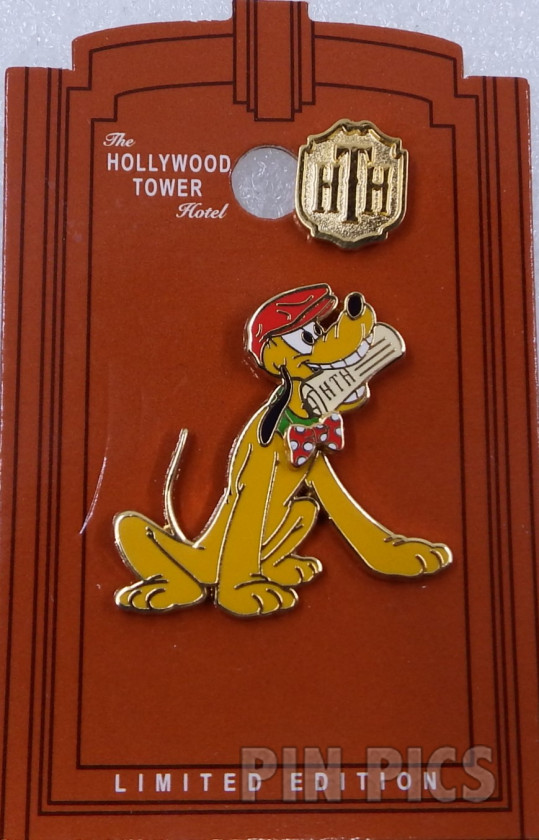 DLR - Pluto - Newspaper Dog - Twilight Zone Tower of Terror Event  pin collectible - Main Image 3