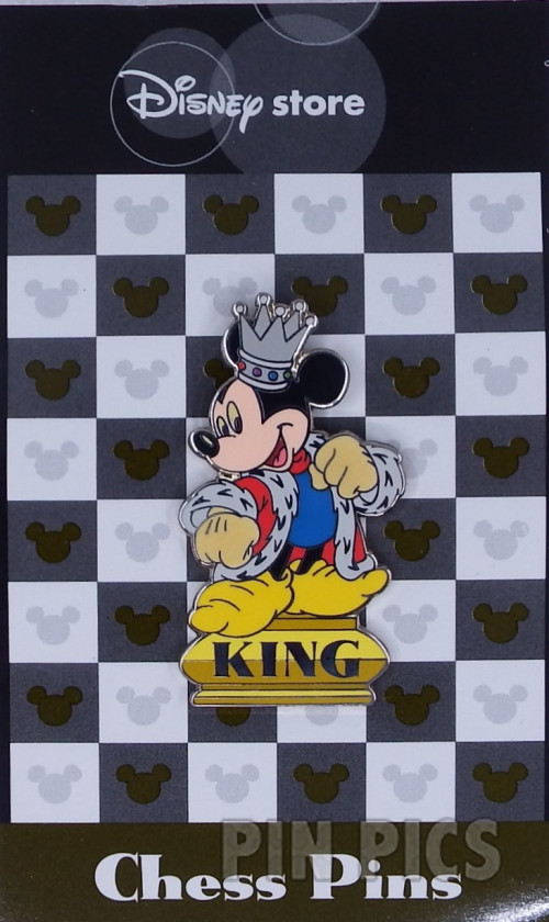 Japan - Mickey Mouse - Gold King - Chess - JDS  pin collectible - Main Image 3