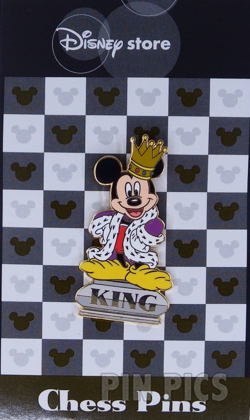 Japan - Mickey Mouse - Silver King - Chess - JDS  pin collectible - Main Image 3