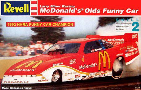 Larry Minor Racing McDonald’s Olds Funny Car - Revell model planes collectible [Barcode 031445073533] - Main Image 1