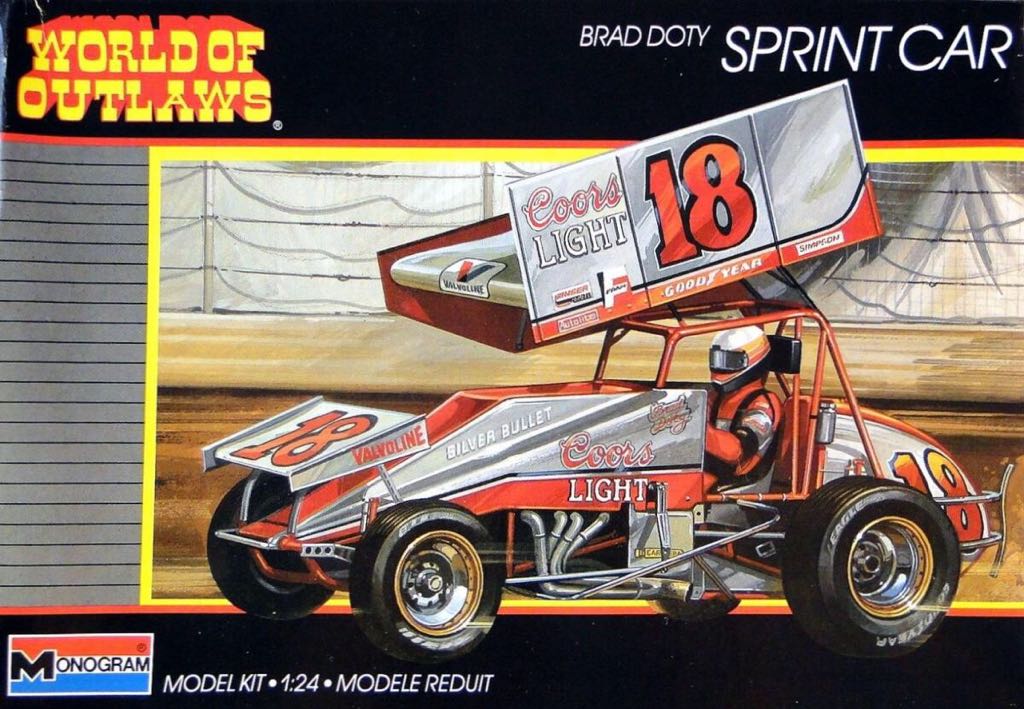World Of Outlaws Brad Doty Sprint Car - Monogram model planes collectible [Barcode 076513027520] - Main Image 1