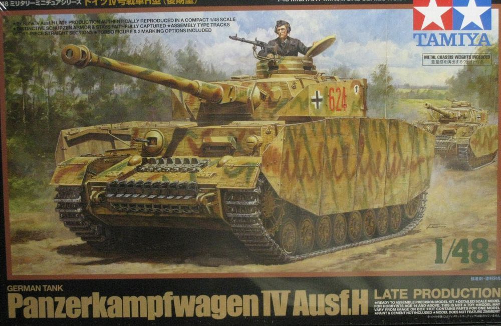 Tamiya 1/48 German Panzer IV Ausf.H Late Production 32584 - Tamiya model planes collectible [Barcode 4950344325849] - Main Image 1