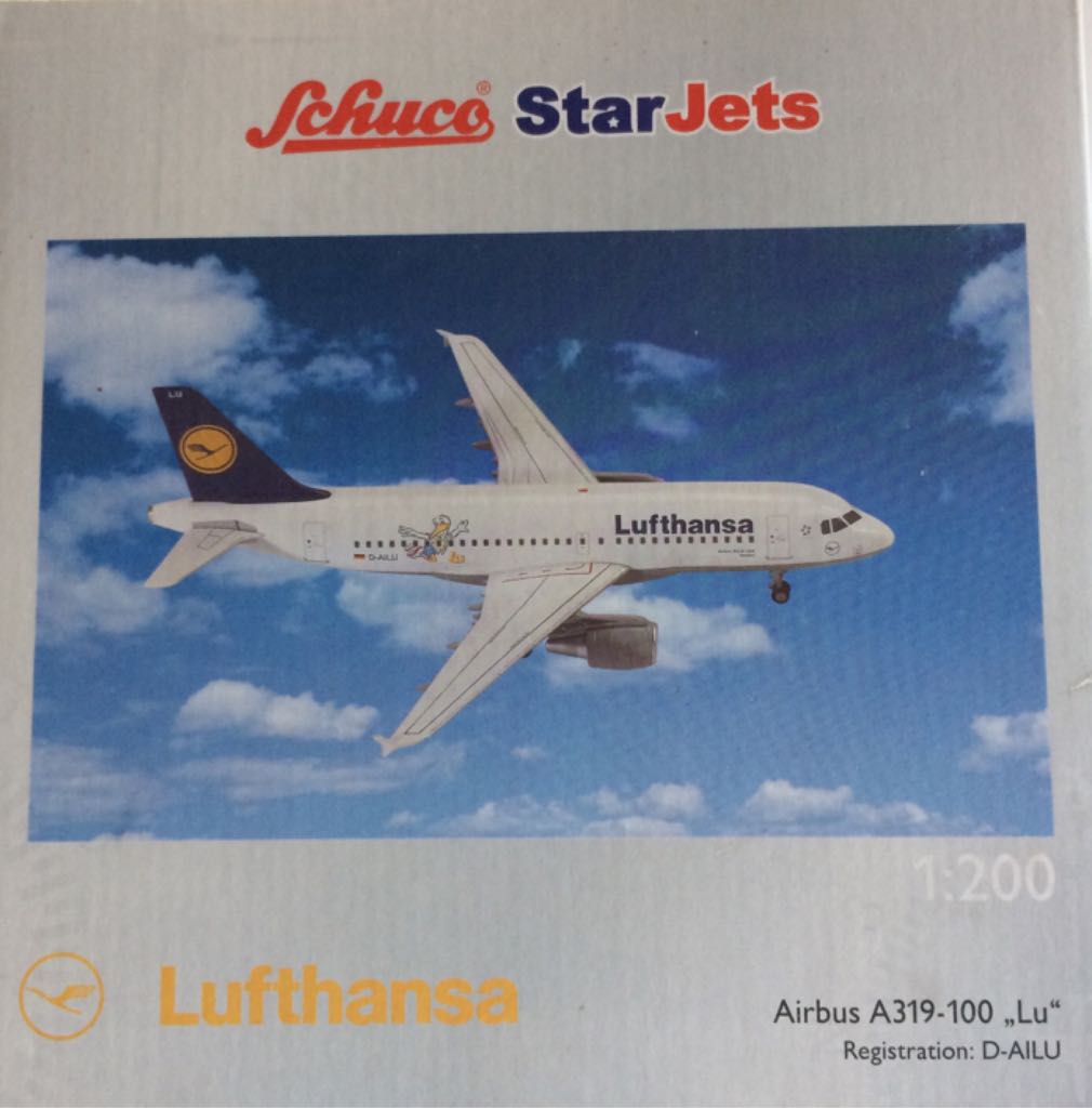 Lufthansa A319-100 D-AILU - Schuco Star Jets model planes collectible [Barcode 4007864372010] - Main Image 1