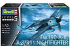 Revell Germany WWII German Focke Wulf Fw190 A-8/R11 Night Fighter model kit 1/32 - Revell Germany model planes collectible [Barcode 4009803039268] - Main Image 1