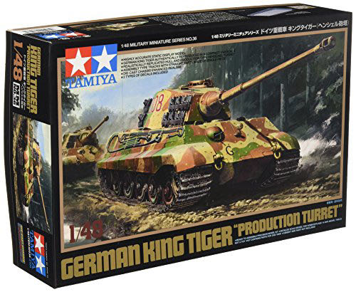 Tamiya 1/48 King Tiger ‘Production Turret’ - Tamiya model planes collectible [Barcode 4950344061235] - Main Image 1
