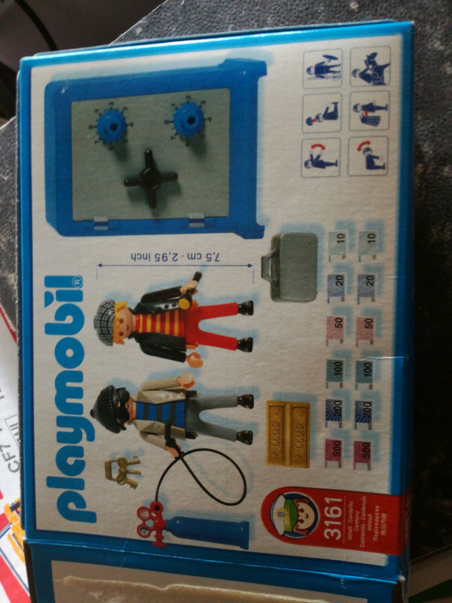 Inbrekers met kluis - City Action Politie (3161) playmobil collectible [Barcode 4008789031617] - Main Image 2