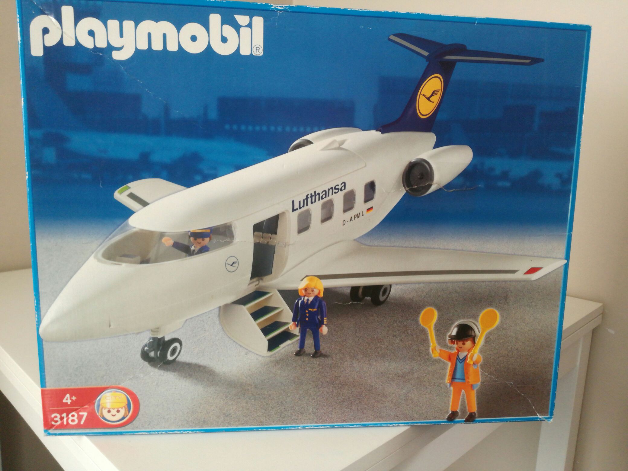 Vliegtuig Lufthansa - City Action Luchthaven (3187) playmobil collectible [Barcode 4008789031877] - Main Image 1