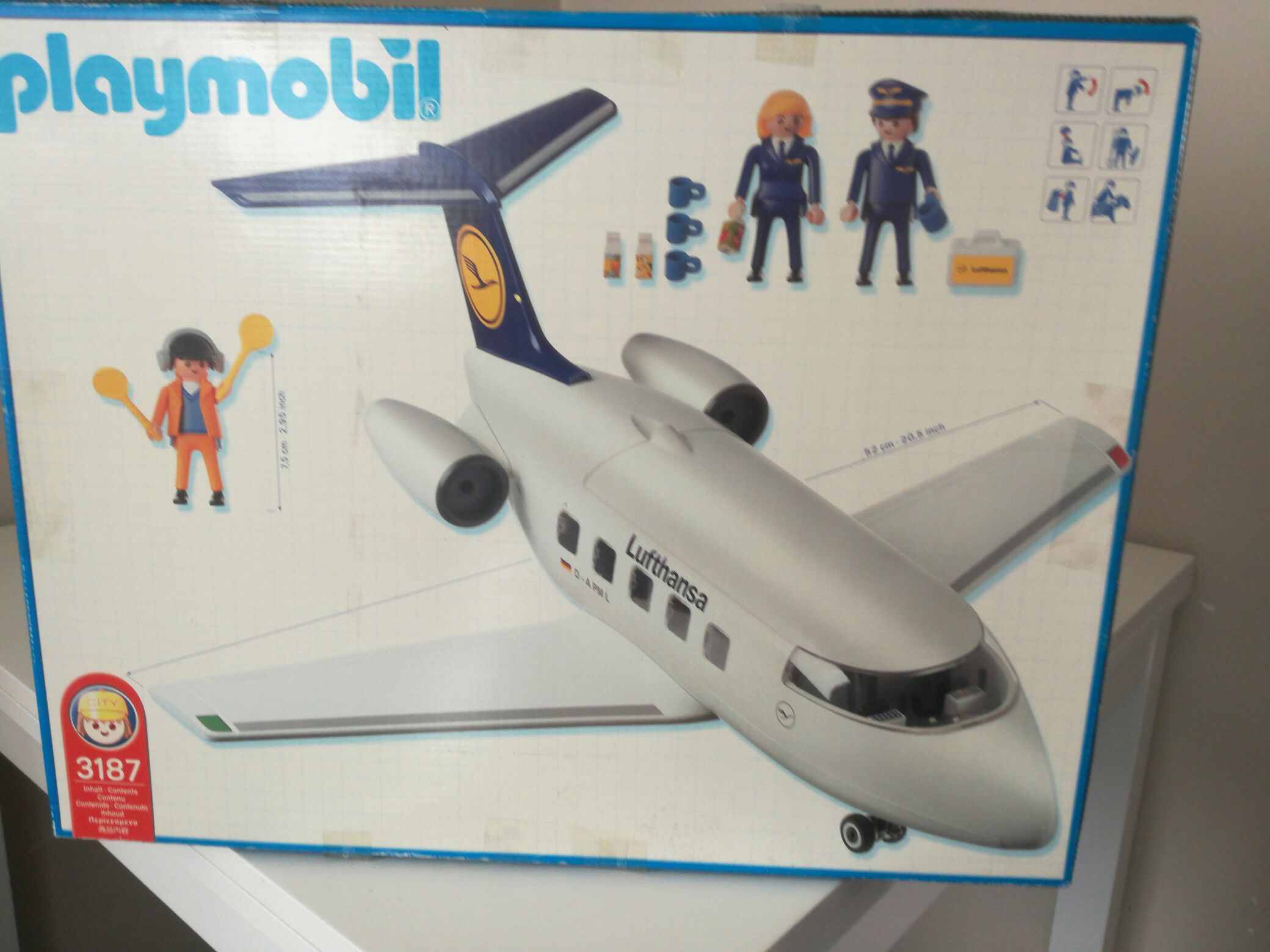 Vliegtuig Lufthansa - City Action Luchthaven (3187) playmobil collectible [Barcode 4008789031877] - Main Image 2