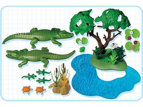 Alligator Habitat - City Life - Zoo (3229) playmobil collectible [Barcode 4008789032294] - Main Image 2