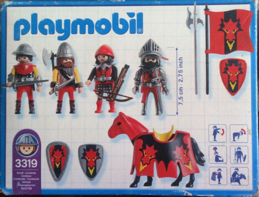 Cavaleiros do Dragão Vermelho  - Cavaleiros (3319) playmobil collectible [Barcode 4008789033192] - Main Image 2