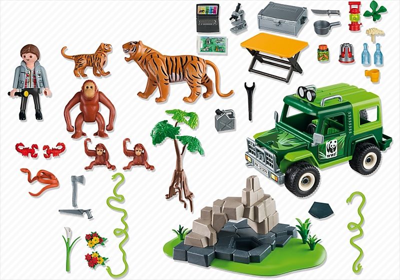 5274#Tigers And Orang-Utan - Wild Life (5274) playmobil collectible - Main Image 2