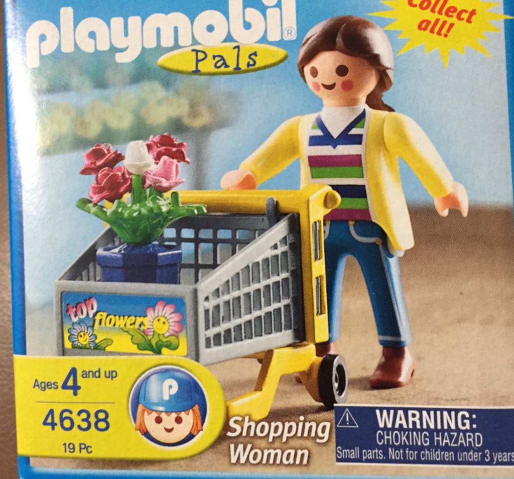 4638 Shopper With Cart Special  playmobil collectible [Barcode 025369046384] - Main Image 1